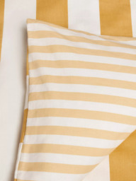 John Lewis Block Stripe Reversible Pure Cotton Duvet Cover Set - thumbnail 3
