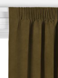 John Lewis Knitted Velvet Made to Measure Curtains or Roman Blind, Dark Olive - thumbnail 3