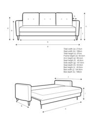 G Plan Vintage The Fifty Four Large 3 Seater Sofa Bed - thumbnail 2