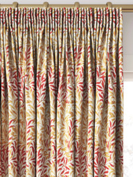 Morris & Co. Willow Bough Made to Measure Curtains or Roman Blind, Russet - thumbnail 2