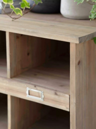 Garden Trading Chedworth Wood 11 Slot Welly & Shoe Locker Rack - thumbnail 3