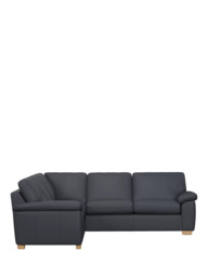 John Lewis Camden 5+ Seater Corner Leather Sofa, Light Leg - thumbnail 3