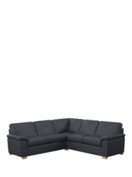 John Lewis Camden 5+ Seater Corner Leather Sofa, Light Leg