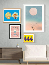 EAST END PRINTS Poet and Painter 'Un Oeuf' Framed Print - thumbnail 2