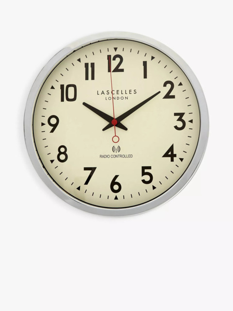 Lascelles Radio Controlled Arabic Numeral Analogue Wall Clock, 36cm - image 1