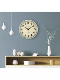 Lascelles Radio Controlled Arabic Numeral Analogue Wall Clock, 36cm - thumbnail 4