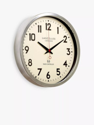 Lascelles Radio Controlled Arabic Numeral Analogue Wall Clock, 36cm - thumbnail 2