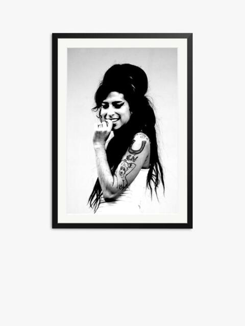 Sonic Editions 'Amy Winehouse, Isle of Wight' Framed Photographic Print, Black/White