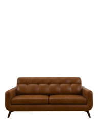 John Lewis Barbican Grand 4 Seater Leather Sofa, Dark Leg - thumbnail 5