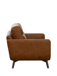 John Lewis Barbican Grand 4 Seater Leather Sofa, Dark Leg - thumbnail 3