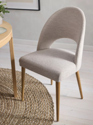 John Lewis Moritz II Boucle Yarn Dining Chair - thumbnail 2