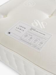John Lewis Waitrose Wool 1200 Pocket Spring Zip Link Mattress, Firm Tension, Super King Size - thumbnail 2