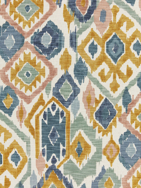 John Lewis Maya Ikat Made to Measure Curtains or Roman Blind, Honey - image 1