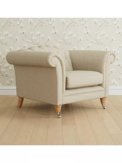 Laura Ashley Gloucester Armchair, Oak Leg - image 1