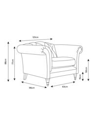 Laura Ashley Gloucester Armchair, Oak Leg - thumbnail 2