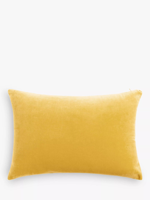 John Lewis Rectangular Cotton Velvet Cushion - image 1
