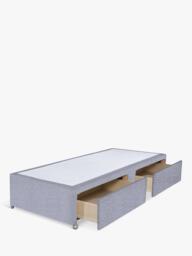 John Lewis Non-Sprung Upholstered 2 Drawer Divan Base, Single - thumbnail 2