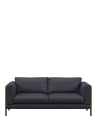John Lewis Nest Large 3 Seater Leather Sofa, Light Leg - thumbnail 5