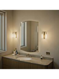 Yearn Aurelia Wood Frame Wall Mirror, 120 x 80cm, Gold - thumbnail 2