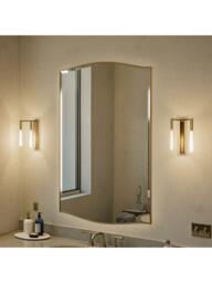 Yearn Aurelia Wood Frame Wall Mirror, 120 x 80cm, Gold - thumbnail 3