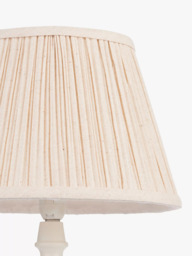 John Lewis Soft Pleat Lampshade, Natural, 25cm - thumbnail 4