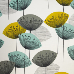 Sanderson Dandelion Clocks Pair Lined Eyelet Curtains, Aqua - thumbnail 2