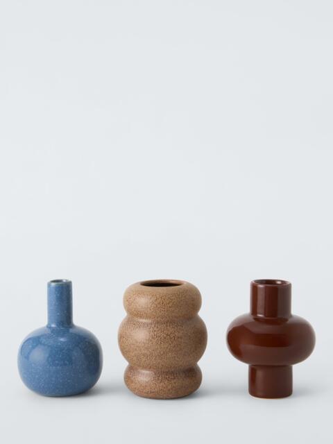 John Lewis Mini Stoneware Vases, Set of 3, H12cm - image 1