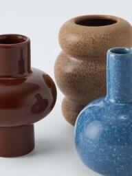 John Lewis Mini Stoneware Vases, Set of 3, H12cm - thumbnail 2