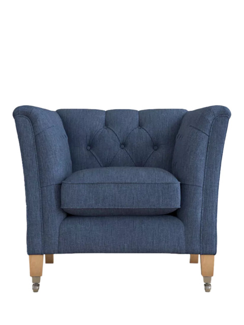 Laura Ashley Chatsworth Armchair, Oak Leg - image 1