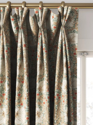 Morris & Co. Pimpernel Made to Measure Curtains or Roman Blind, Linen/Coral - thumbnail 6