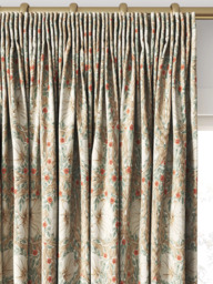 Morris & Co. Pimpernel Made to Measure Curtains or Roman Blind, Linen/Coral - thumbnail 2