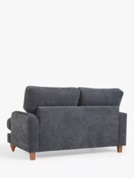 John Lewis Clover Small 2 Seater Sofa, Dark Leg, Chenille Charcoal - thumbnail 4