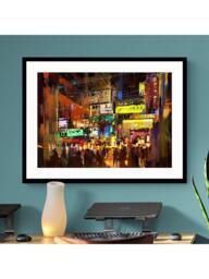 John Lewis Tithi Luadthong 'Neon Dreams' Framed Print & Mount, 83.5 x 63.5cm, Multi - thumbnail 2