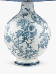 Laura Ashley Maltby Ceramic Base Table Lamp, Blue - thumbnail 5