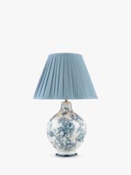 Laura Ashley Maltby Ceramic Base Table Lamp, Blue