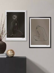 Brookpace Lascelles Anna Bulow 'Flow 4' Limited Edition Framed Print, 75 x 55cm, Grey - thumbnail 4