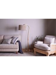 nkuku Namira Mango Wood Floor Lamp Base, Natural - thumbnail 4