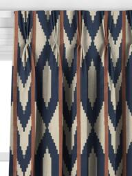 John Lewis Paz Made to Measure Curtains or Roman Blind, Blue/Natural - thumbnail 6