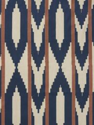 John Lewis Paz Made to Measure Curtains or Roman Blind, Blue/Natural