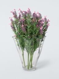 John Lewis Handkerchief Wave Glass Vase, H28.7cm, Clear - thumbnail 2