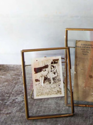 Nkuku Danta Photo Frame, Antique Brass - thumbnail 2