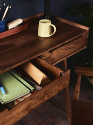 Swoon Southwark Desk, Dark Brown - thumbnail 3