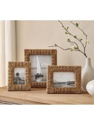 Pottery Barn Capitola Seagrass Rope Photo Frame, Natural - thumbnail 2