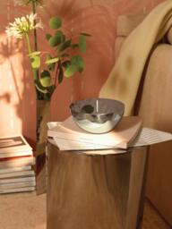 Alessi Rocc Small Stainless Steel Jar & Wax Candle, Amethyst - thumbnail 2