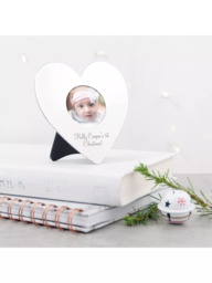 Treat Republic Personalised Silver Heart Photo Frame - thumbnail 4