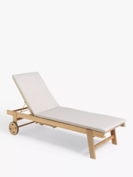 John Lewis Acacia Wood Sun Lounger, Natural