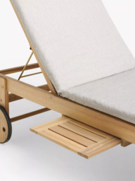 John Lewis Acacia Wood Sun Lounger, Natural - thumbnail 5