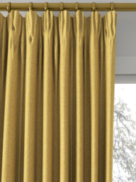 Prestigious Textiles Fraser Made to Measure Curtains or Roman Blind, Gold - thumbnail 2