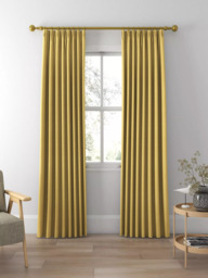 Prestigious Textiles Fraser Made to Measure Curtains or Roman Blind, Gold - thumbnail 3