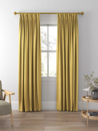 Prestigious Textiles Fraser Made to Measure Curtains or Roman Blind, Gold - thumbnail 5